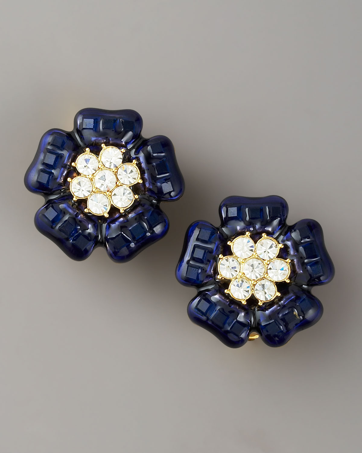 Lyst Kate Spade New York Carroll Gardens Clip Earrings In Blue Gallery