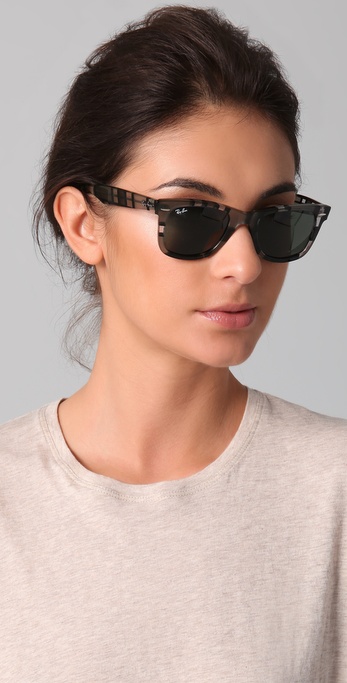 Ray-Ban Wayfarer Sunglasses in Grey (Gray) - Lyst