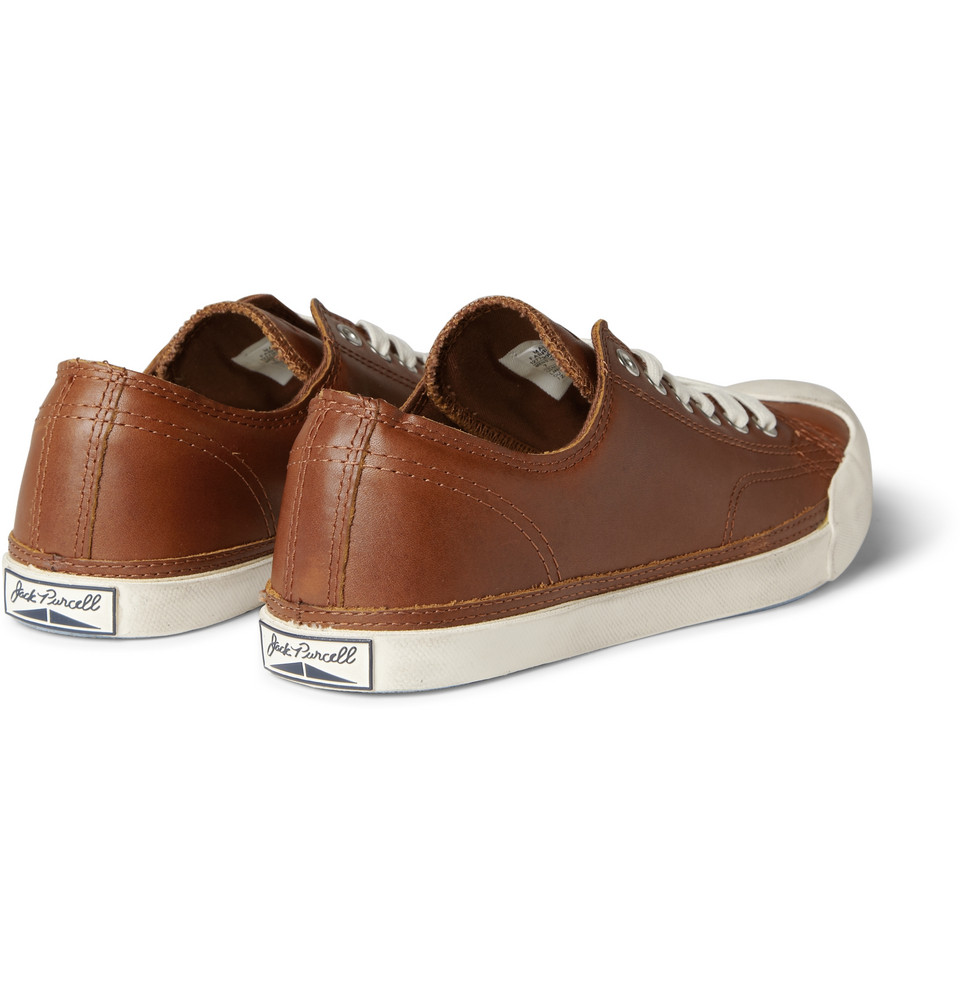 Converse Jack Purcell Leather Sneakers in Brown for Men Lyst