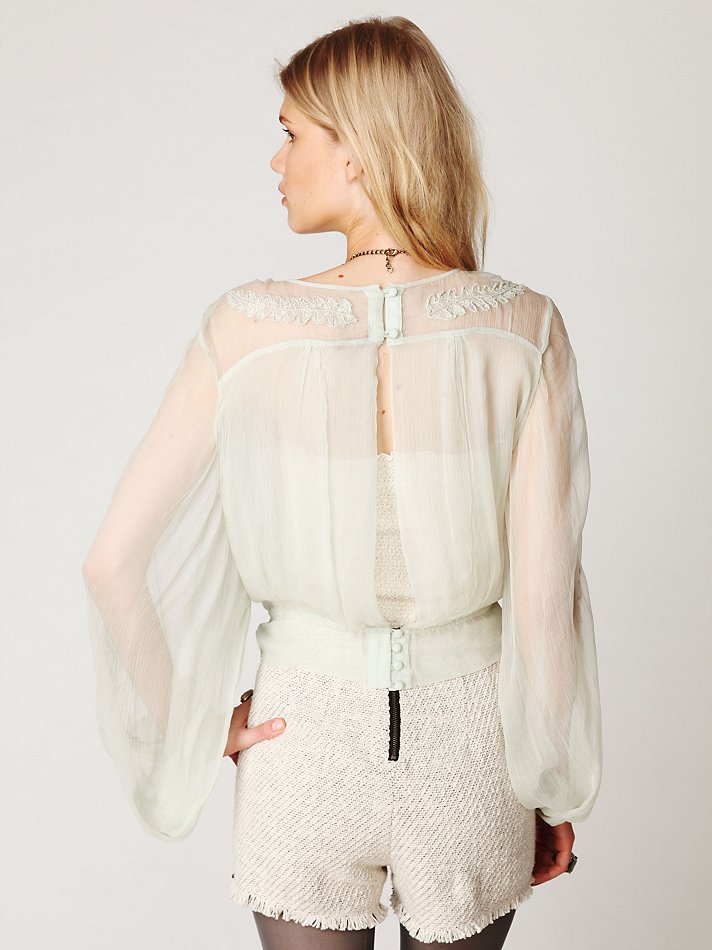 free people sheer top