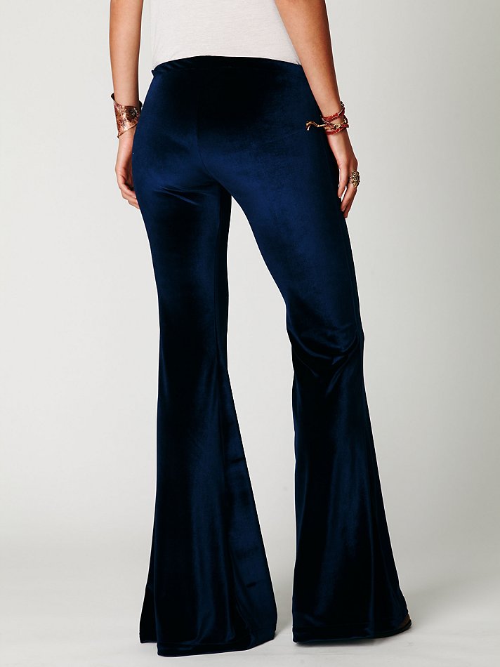 royal blue bell bottom pants