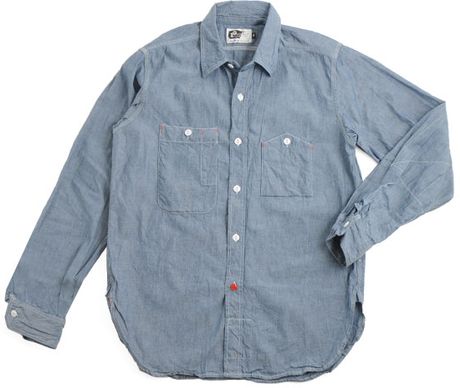 Engineered Garments Work Shirt Blue Chambray in Blue for Men | Lyst