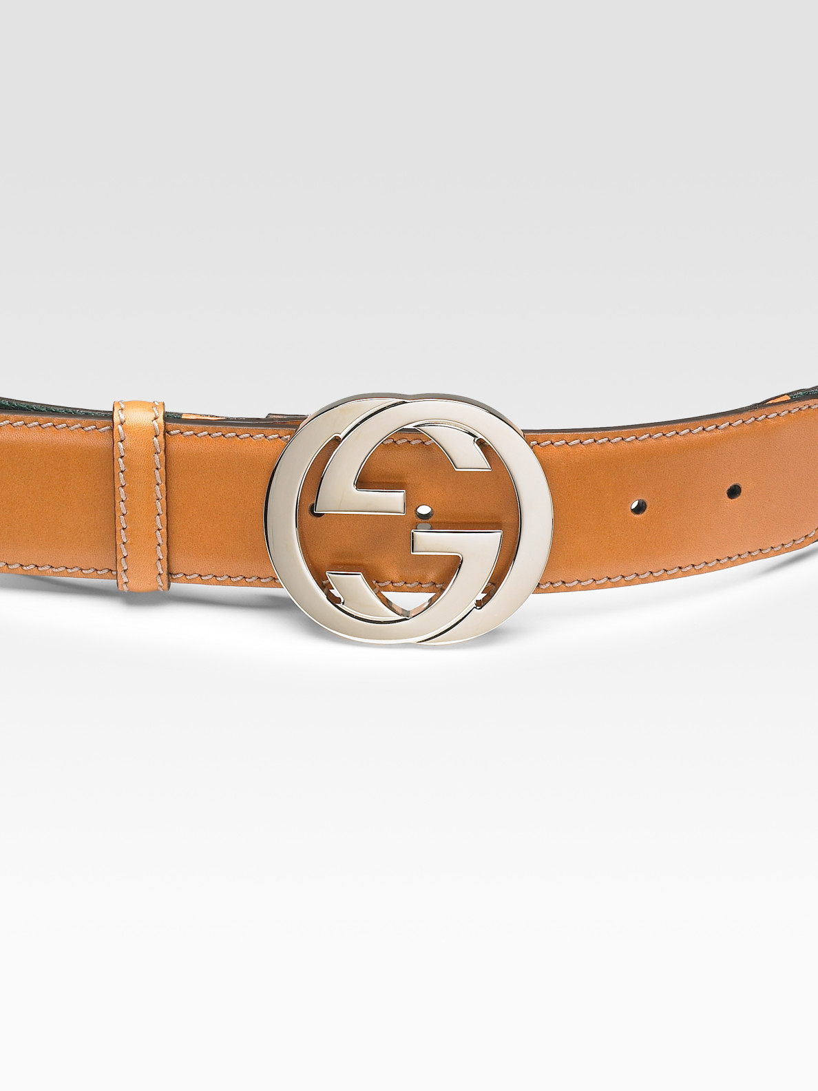 Gucci Interlocking G Buckle Belt in Tobacco (Brown) - Lyst