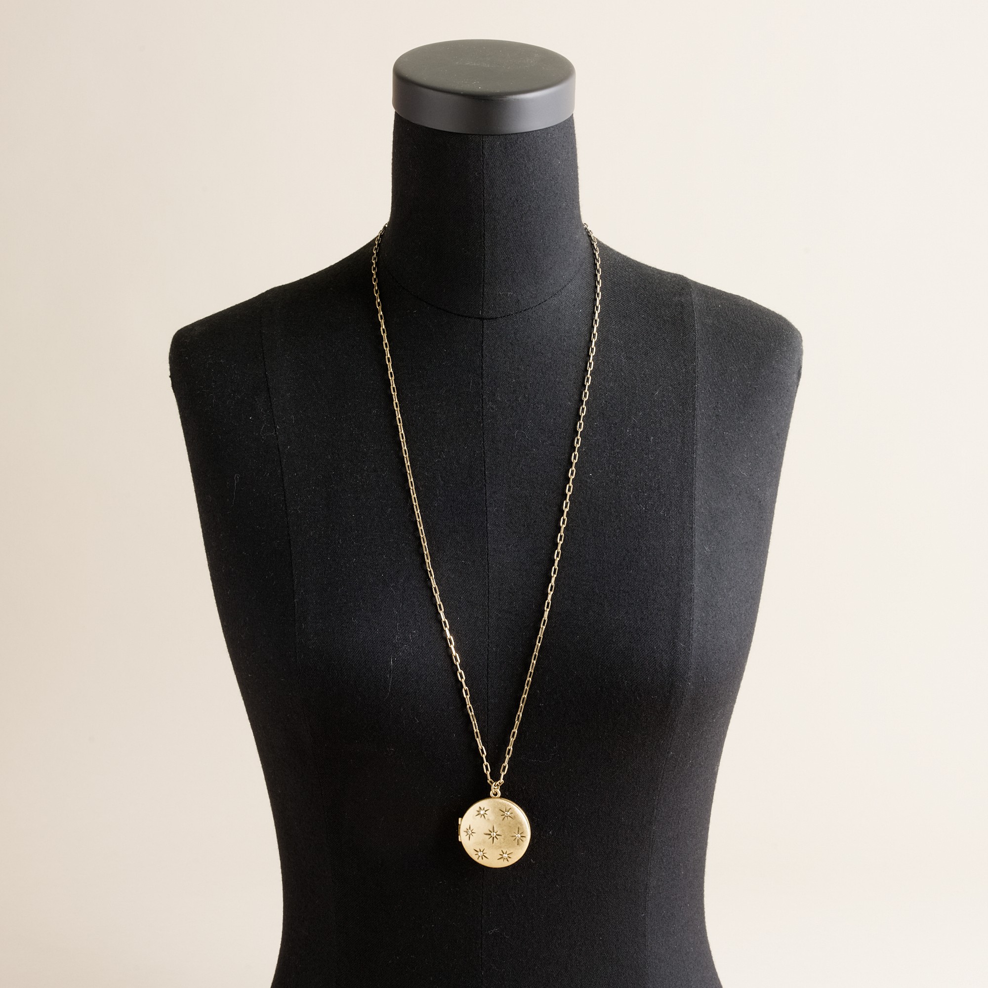 J.Crew Starry Night Locket Necklace in Antique Gold (Metallic) Lyst