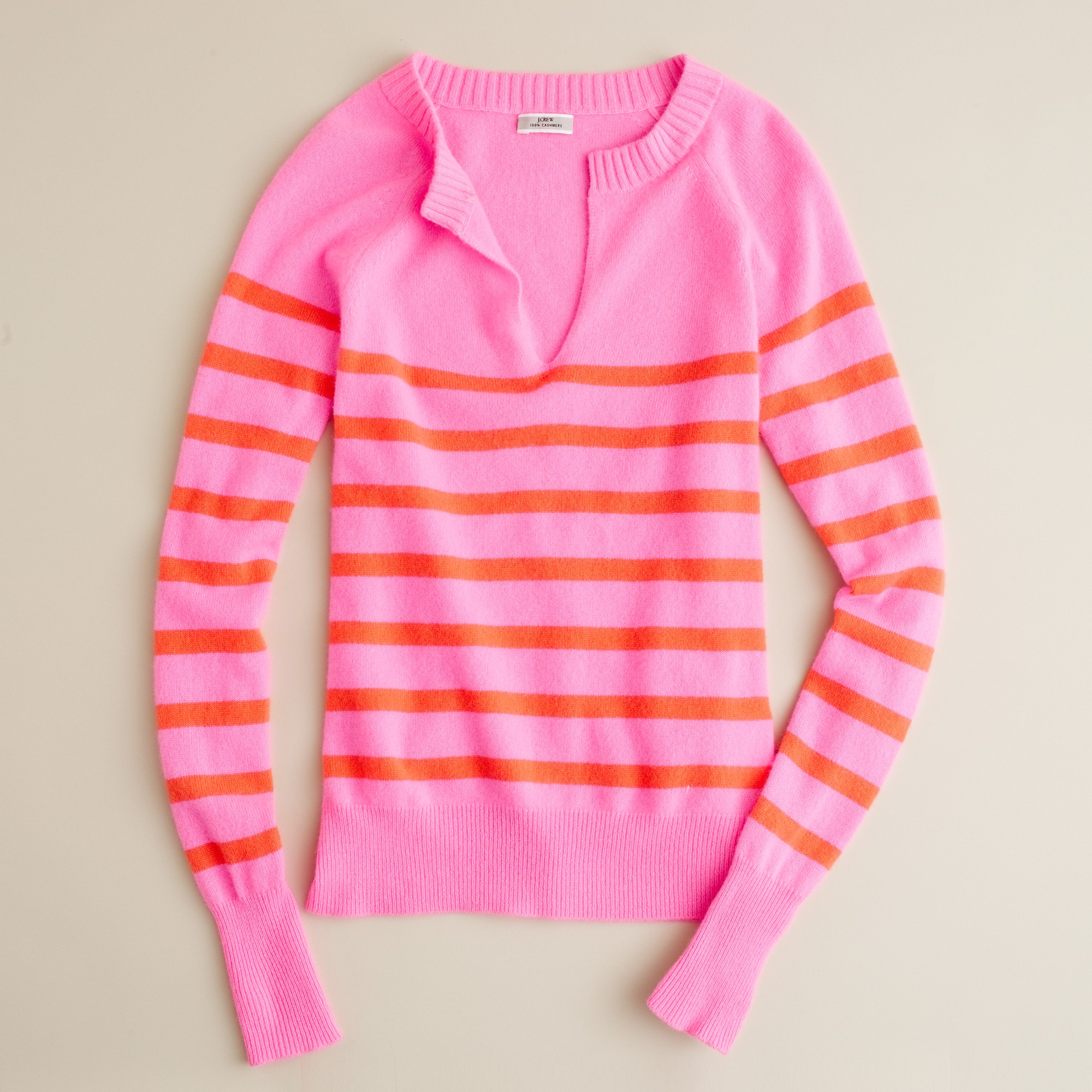 J.Crew Cashmere Candy-stripe Sweater in. candy stripe sweater. 