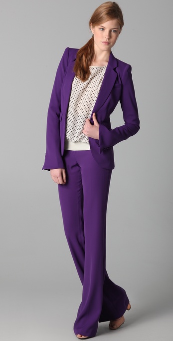 Womens purple tuxedo sale