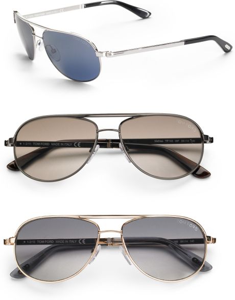 Tom ford mathias small aviator sunglasses #6