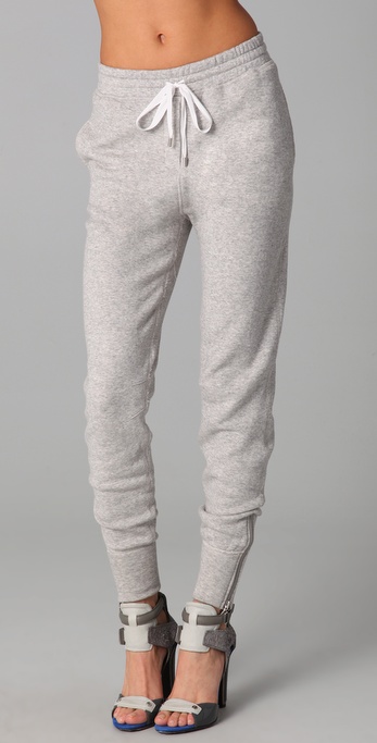 drawstring grey sweatpants