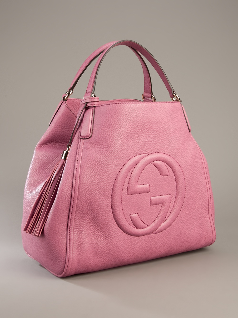 pink large handbag