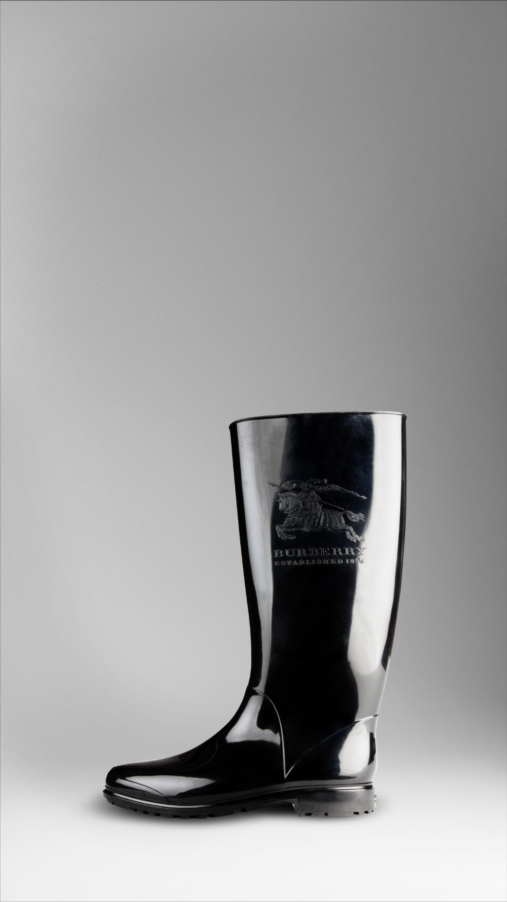 burberry equestrian rain boots