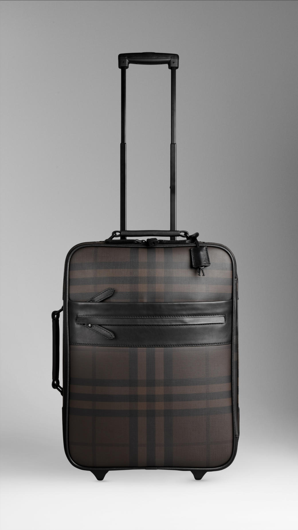 Burberry Smoked Check Suitcase in Brown for Men | Lyst