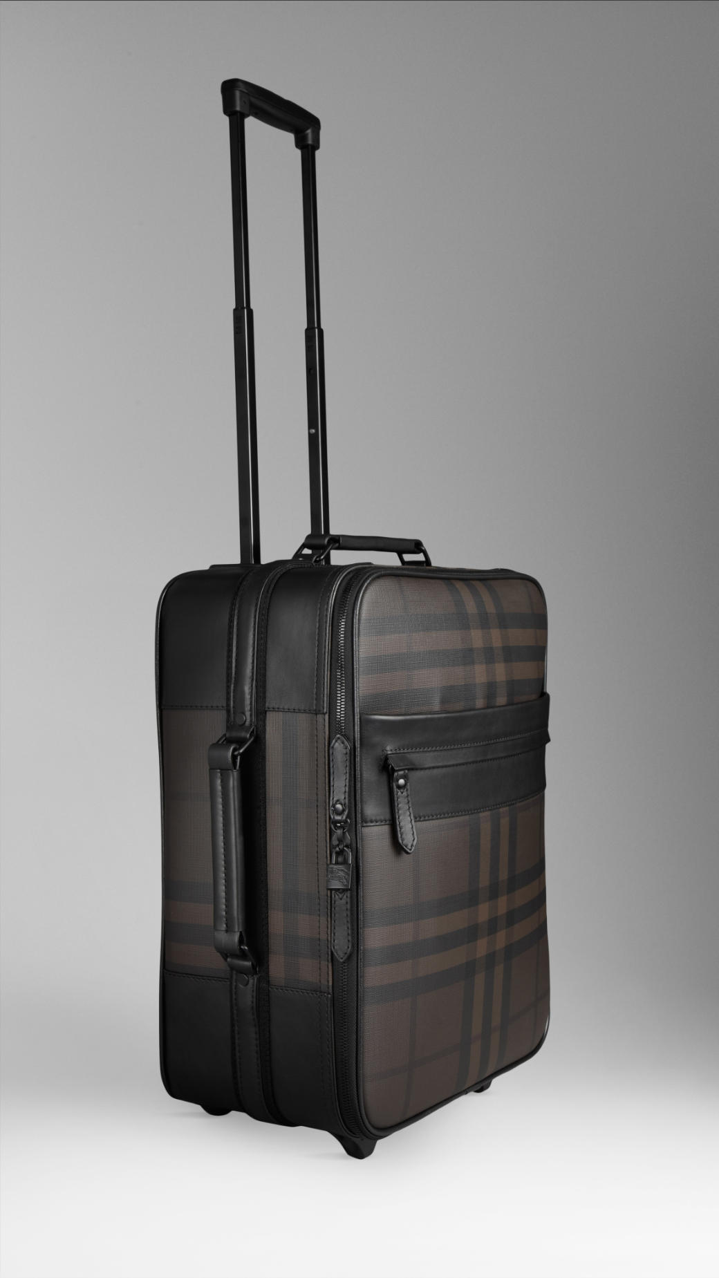 Burberry Smoked Check Suitcase in Brown for Men | Lyst