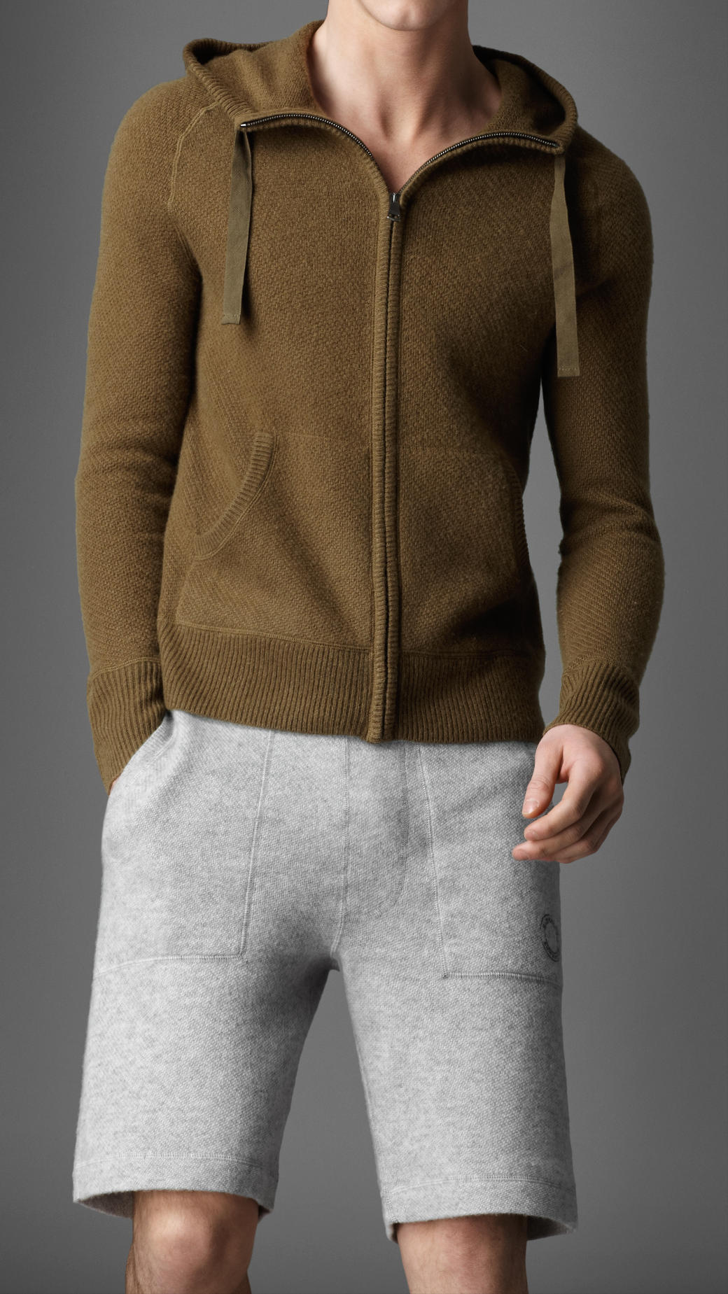 Burberry Hooded Lounge Jacket in Khaki Green (Natural) for Men Lyst