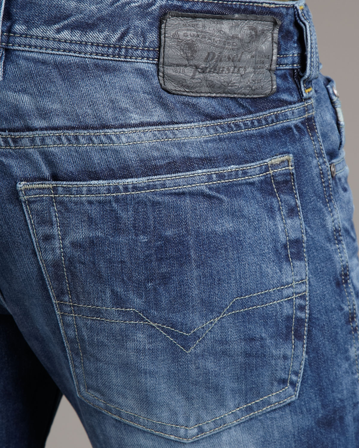 Lyst - DIESEL Zathan Dark Indigo Jeans in Blue for Men