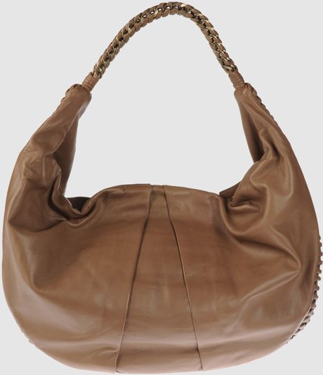 Elie Tahari Large Leather Bags in Brown (khaki) | Lyst