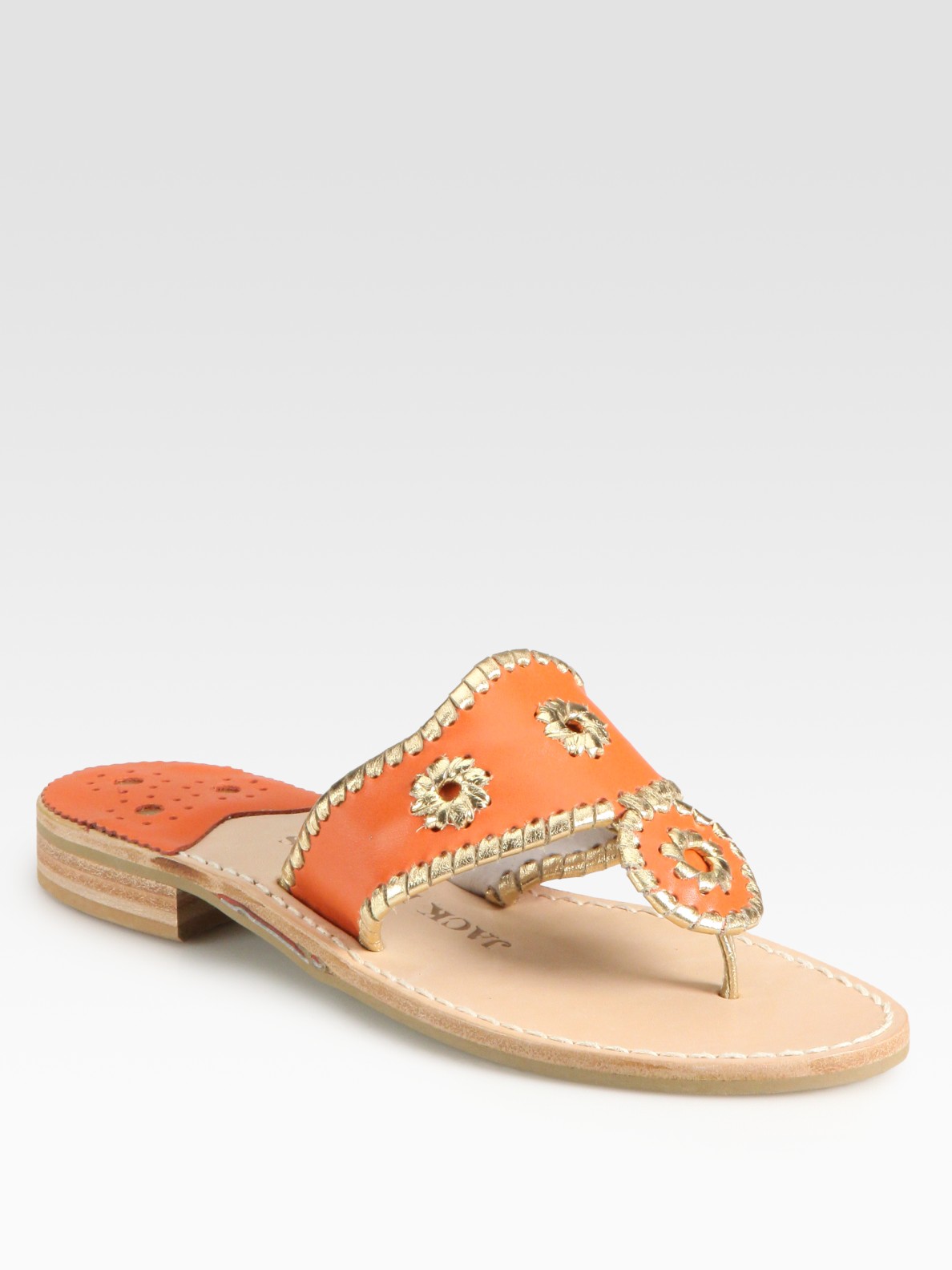 jack rogers orange sandals