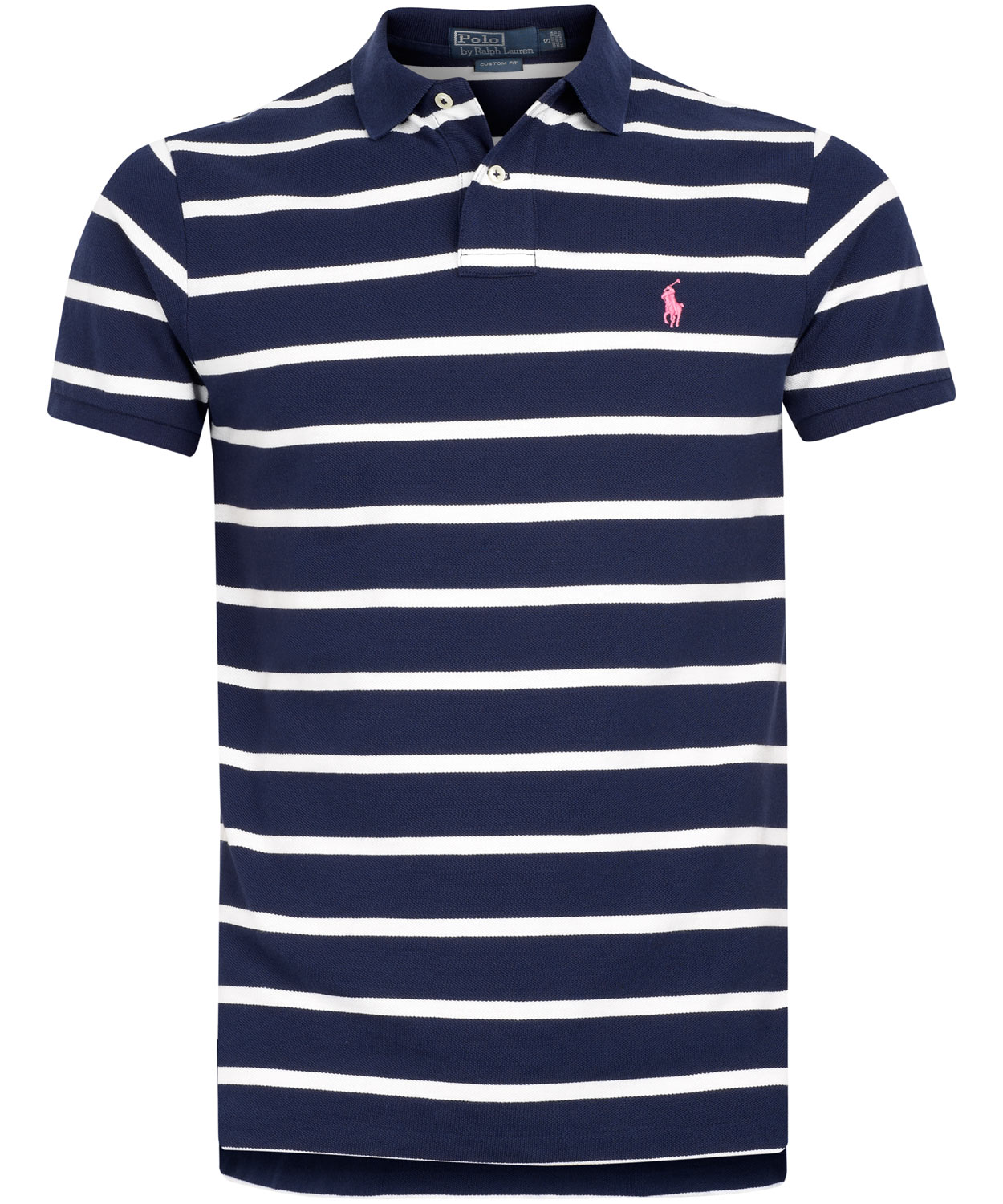 Lyst - Polo Ralph Lauren Navy and White Stripe Polo Shirt in Blue for Men