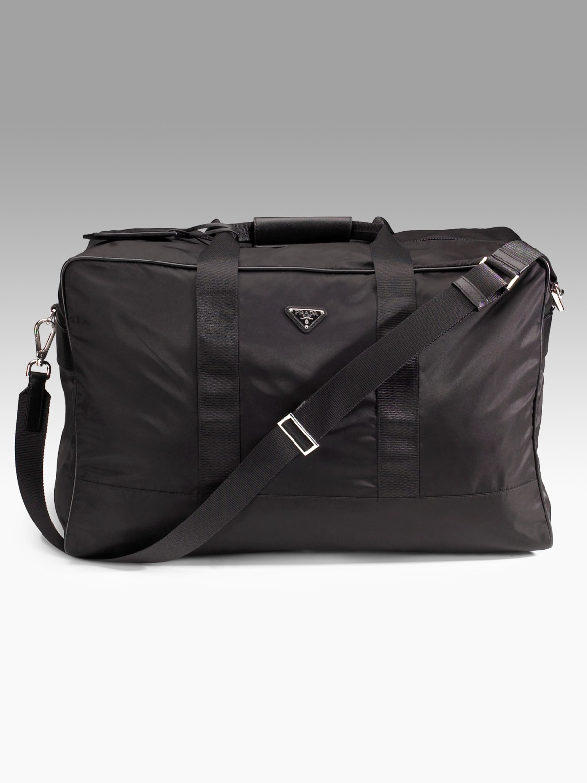 Prada Duffle Bag in Black for Men Lyst