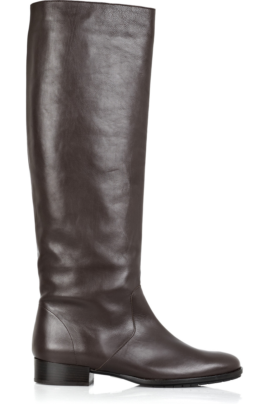 Michael Kors Flat Leather Knee-high Boots in Dark Brown (Brown) - Lyst