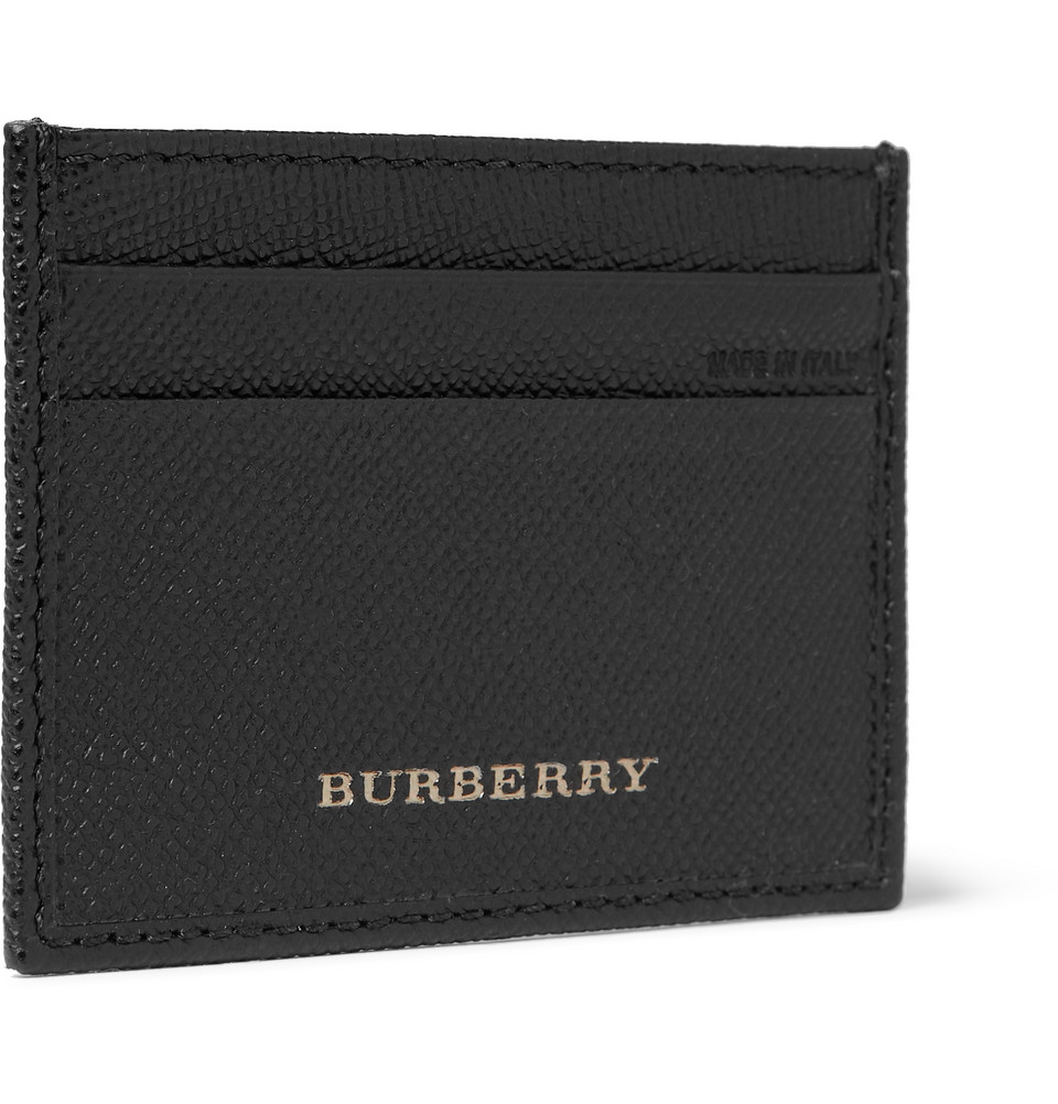 Burberry Leather Card Holder in Black 