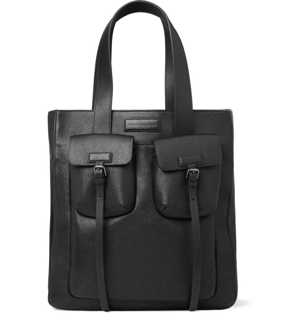 Marc By Marc Jacobs Full Grain Leather Tote Bag in Black for Men | Lyst