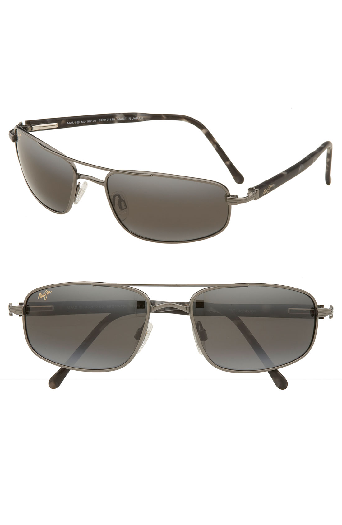 Maui Jim 'Kahuna Polarizedplus2' 59Mm Sunglasses Gunmetal in Silver