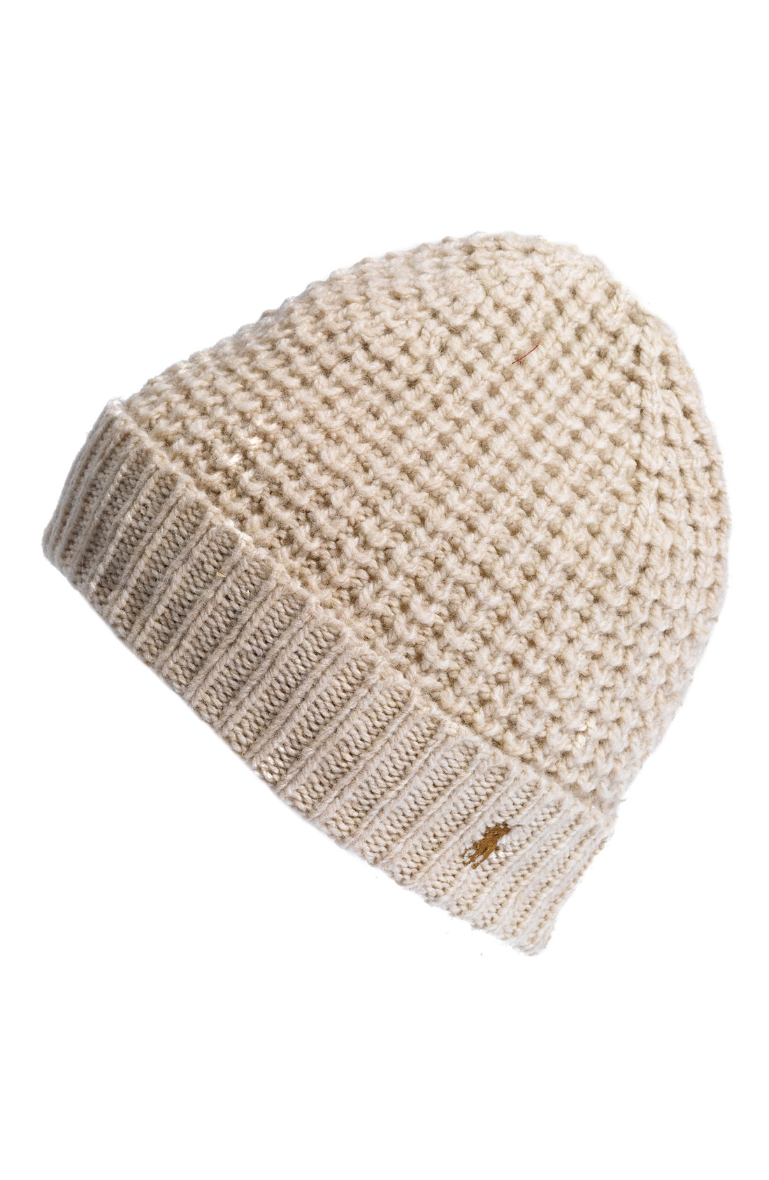 Polo Ralph Lauren Waffle Knit Wool Blend Hat in Beige for Men (buff) | Lyst