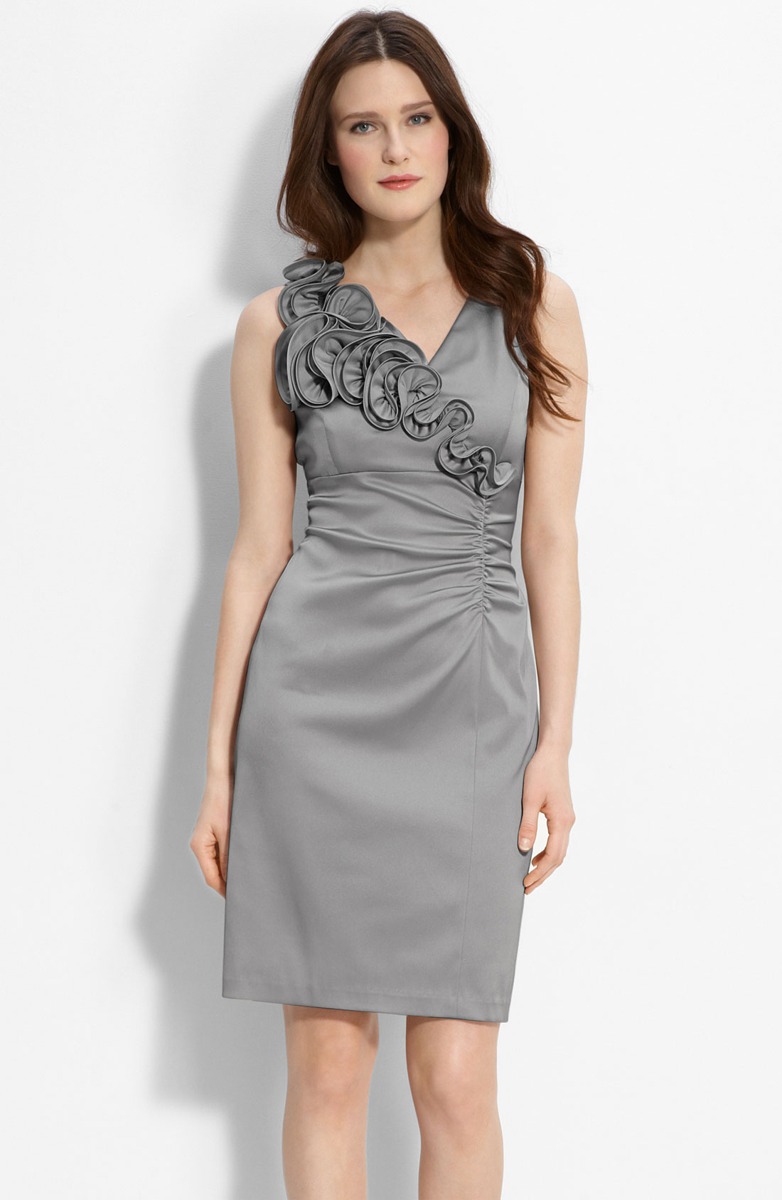 Grey sheath dress
