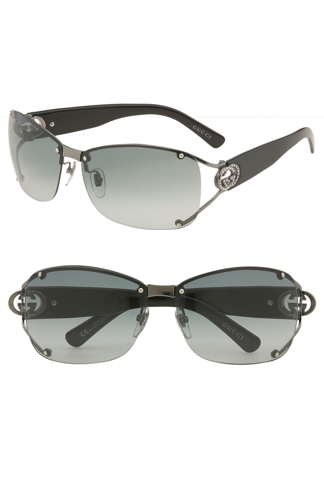 gucci 62mm aviator sunglasses