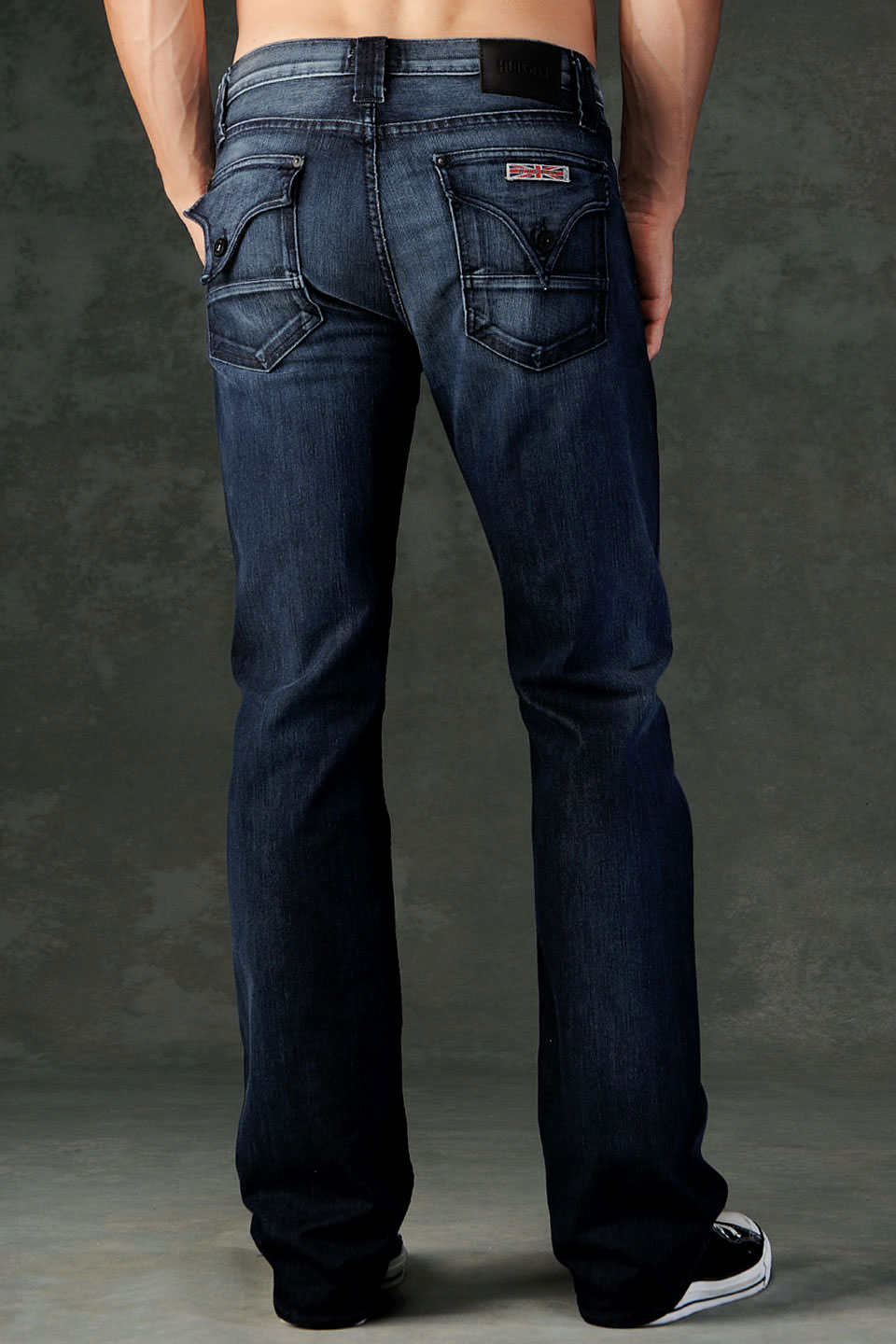 Hudson Jeans Webber Flap Pocket Bootcut in Blue for Men