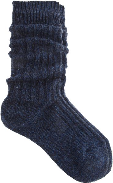 River Island Chunky Knit Socks in Blue for Men | Lyst
