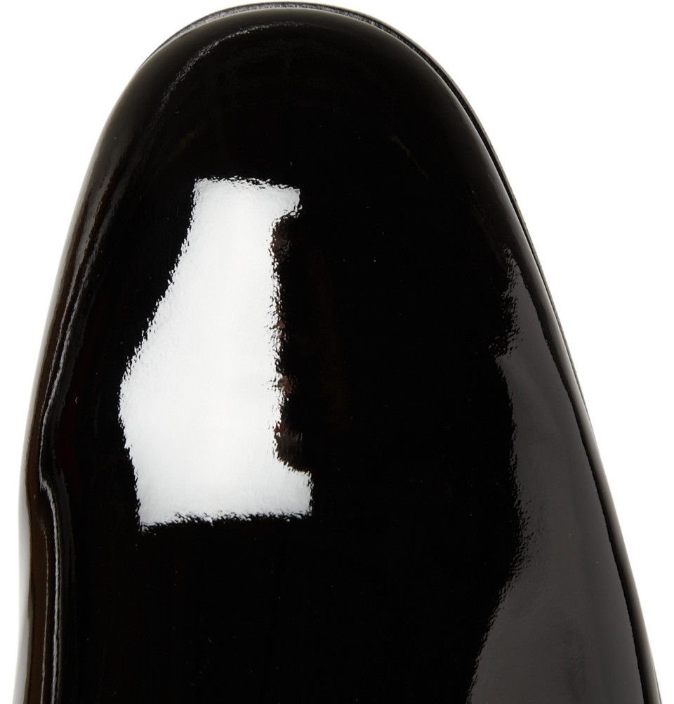 gucci patent leather shoes mens