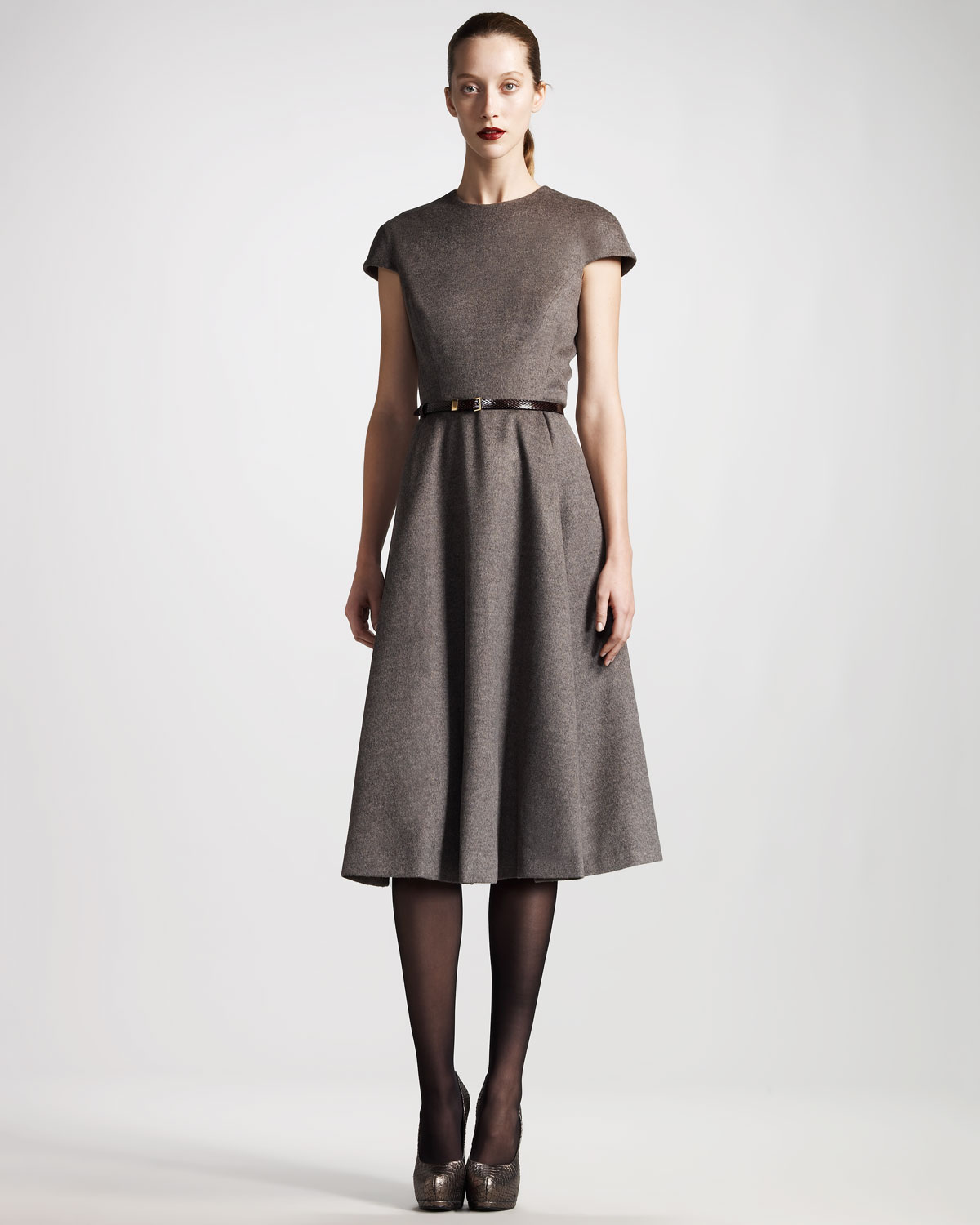 grey a line dress