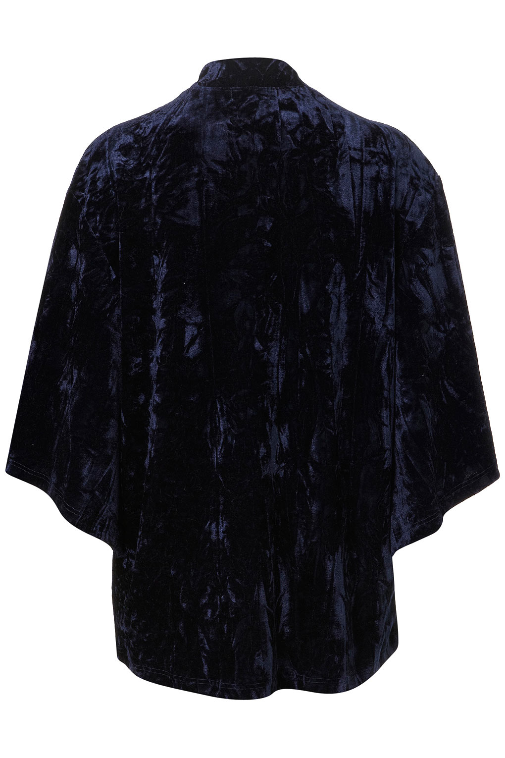 Lyst Navy Velvet Kimono Jacket in Blue
