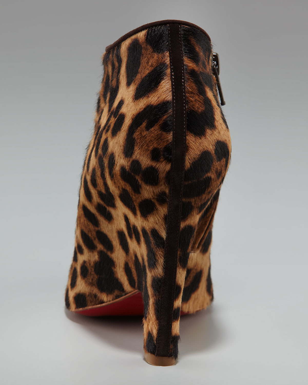 leopard louboutin booties