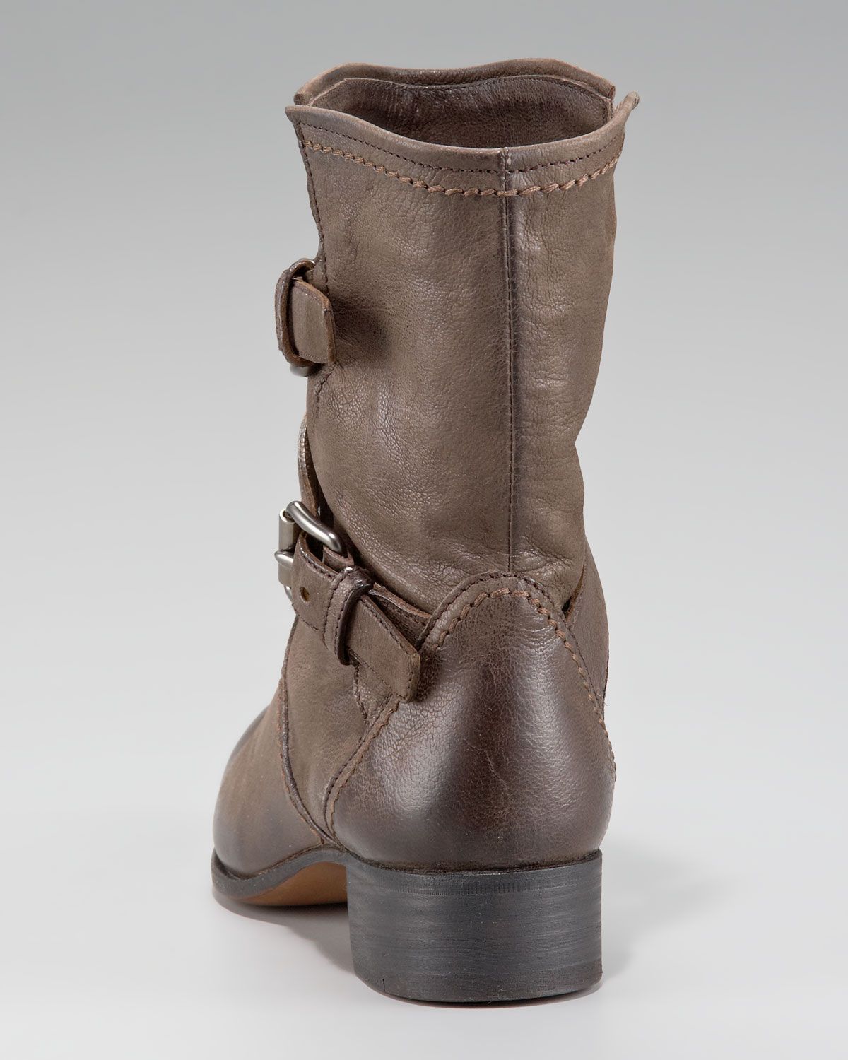 gray boots flat