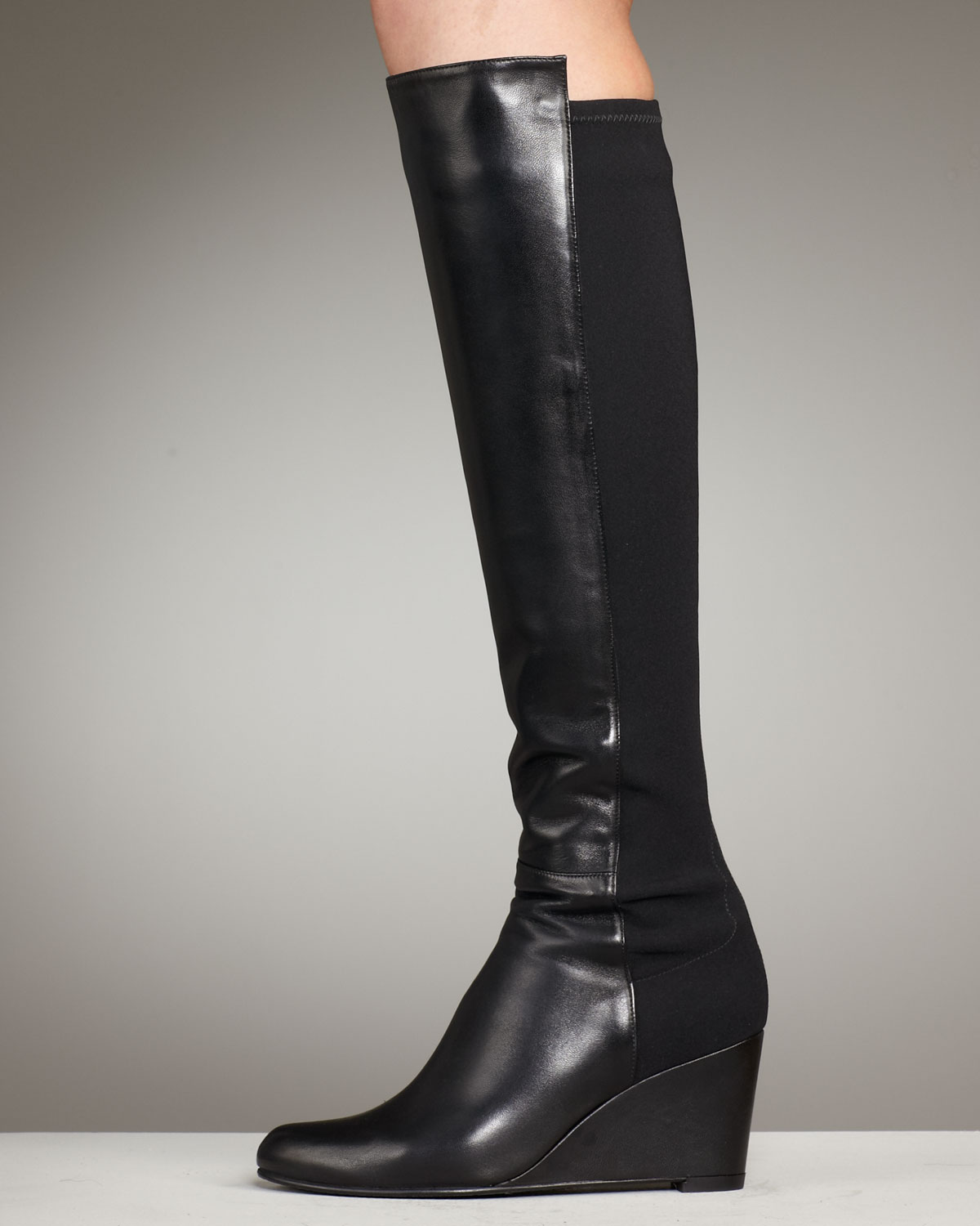 stuart weitzman boots wedge