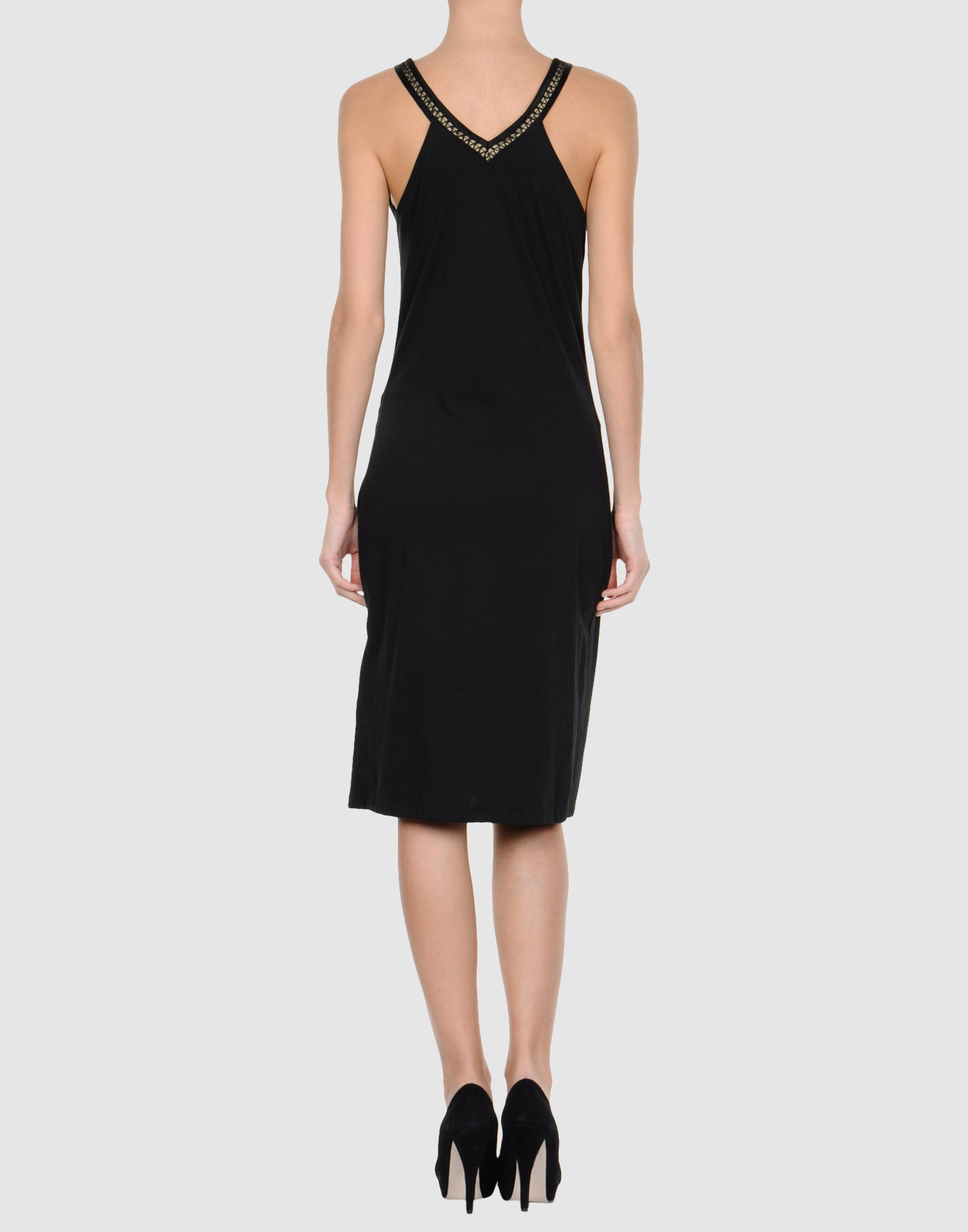 Yves saint laurent rive gauche Short Dress in Black | Lyst