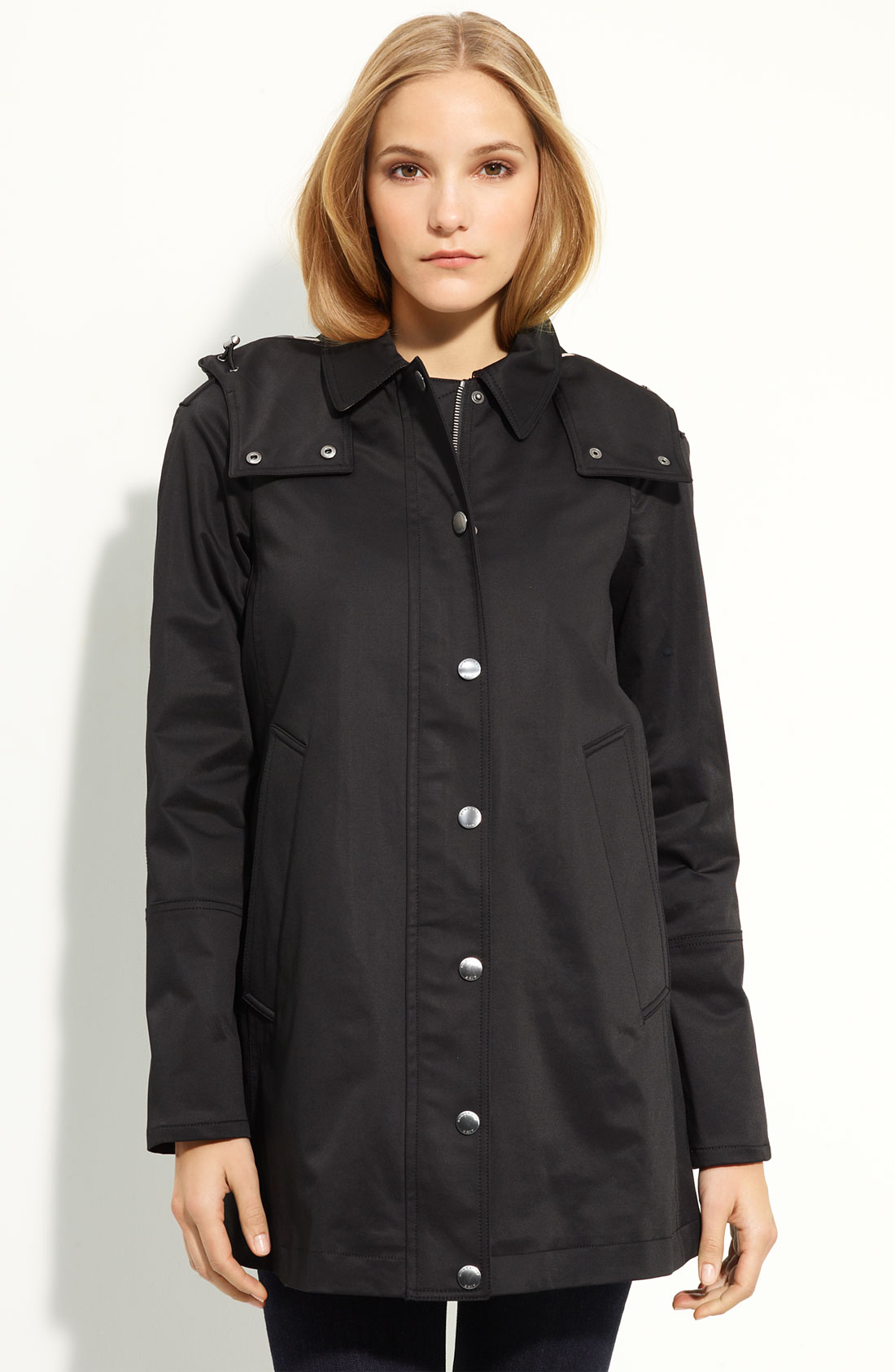 Burberry Brit 'Bowpark' Raincoat With Liner in Black | Lyst