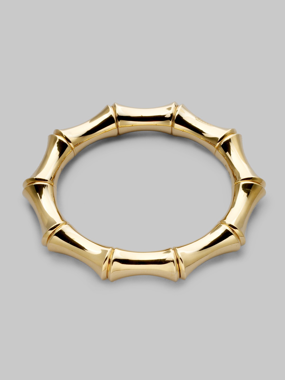 Gucci 18k Yellow Gold Large Bamboo Bracelet in Metallic | Lyst