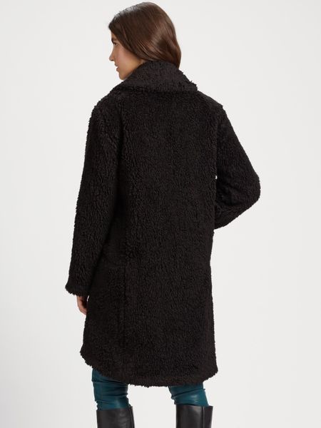 Marc By Marc Jacobs Mookie Faux Fur Coat in Black | Lyst