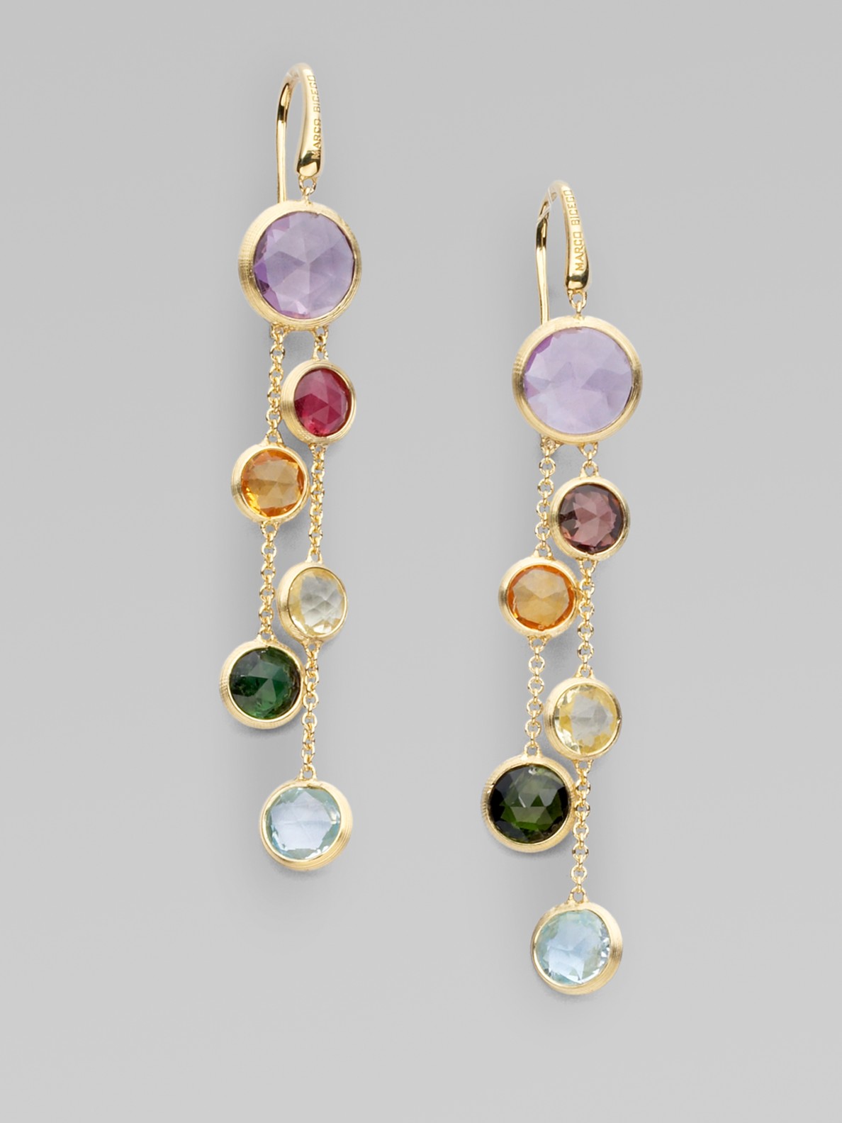 Marco bicego Jaipur Semiprecious Multistone & 18k Yellow Gold Drop