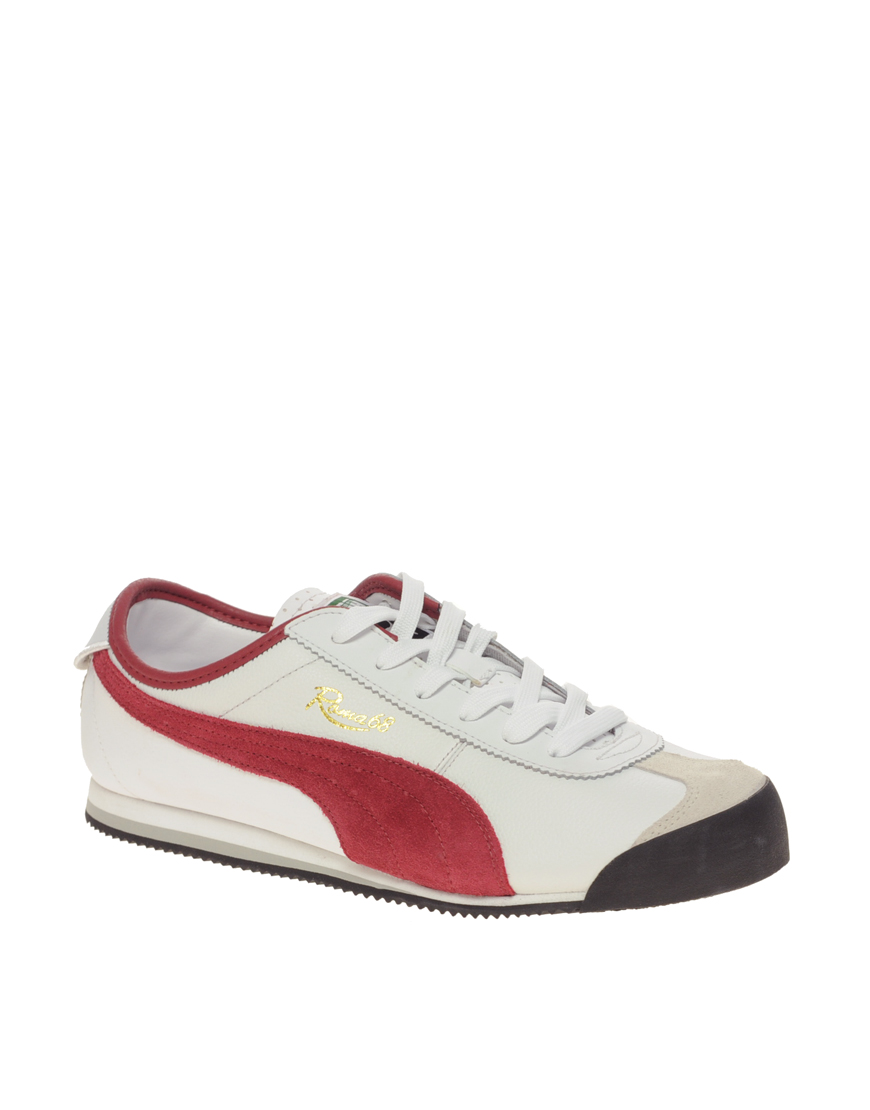 Puma Roma 68 Vintage Trainers in White for Men | Lyst