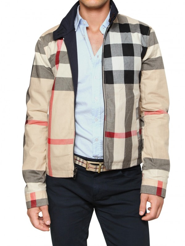 burberry print jacket mens