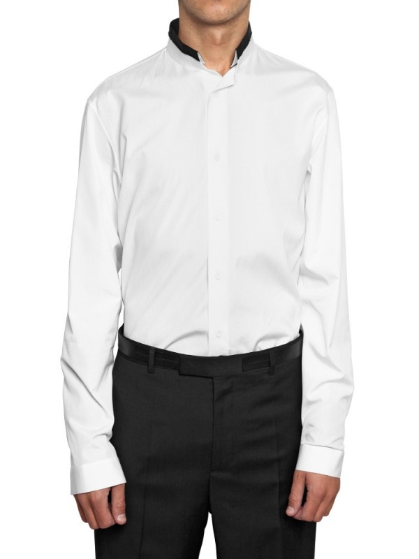 Dior Homme Inverted Collar Cotton 