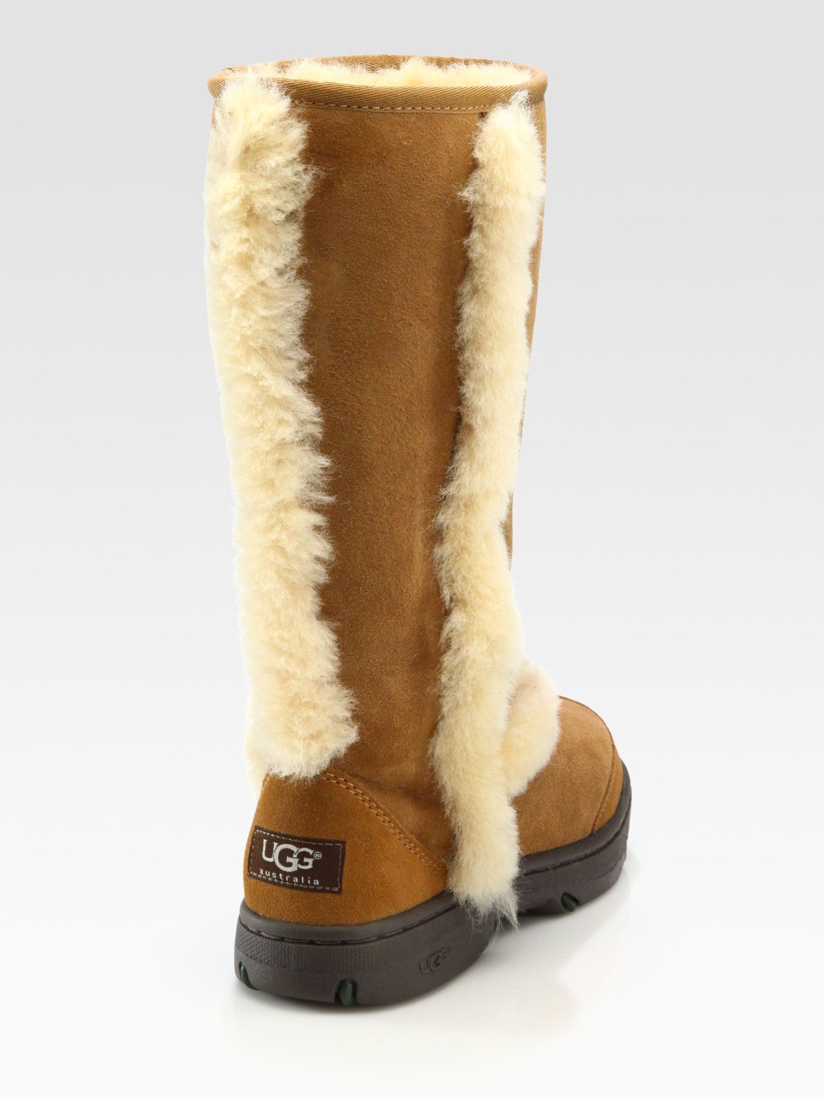 Ugg Sunburst Chestnut Suedeshearling Tall Boot In Brown Lyst 6165