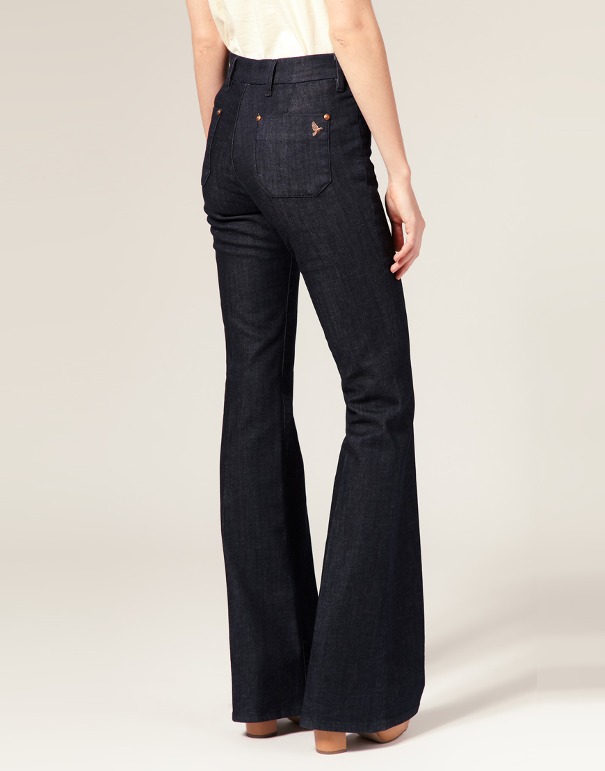 M.i.h Jeans Mih Jeans Marrakesh Kick Flare Jeans in Blue | Lyst