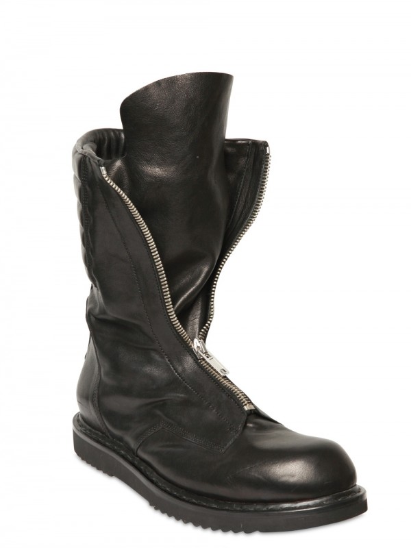 rick owens zip boots