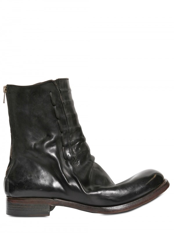 Silvano Sassetti Concealed Strings Horseleather Boots in Black for Men ...