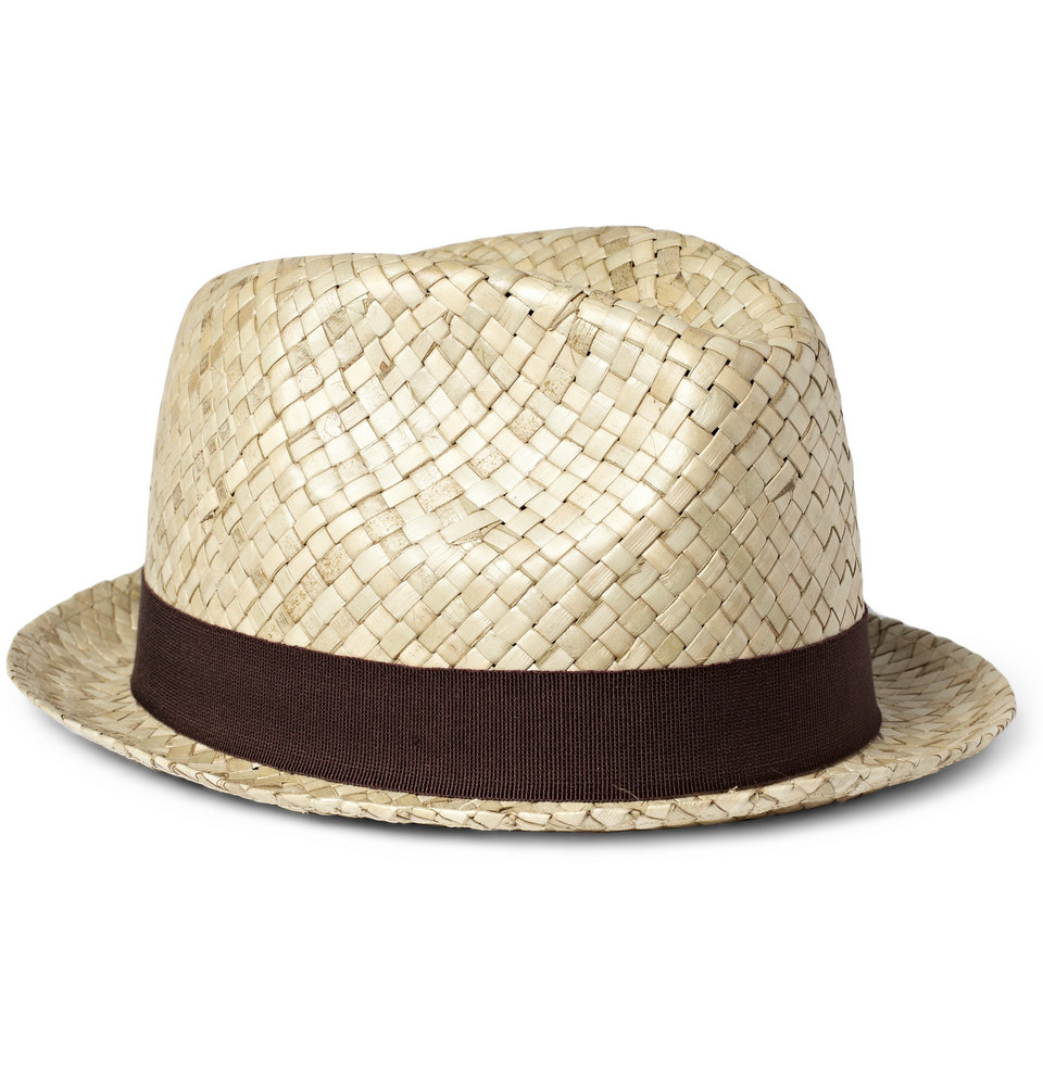 Paul Smith Embellished Straw Trilby Hat in Natural for Men | Lyst UK